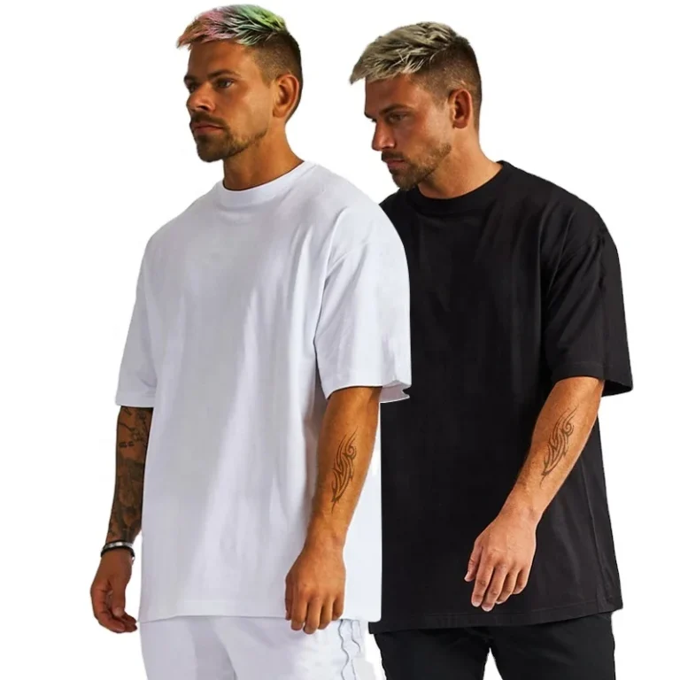 Luxury-Quality-100-Cotton-Mens-T-Shirt-New-Design-Little-Drop-Shoulder-Front-Plus-Size-Loose-Fit-Brand-Blank-Oversized-Hot