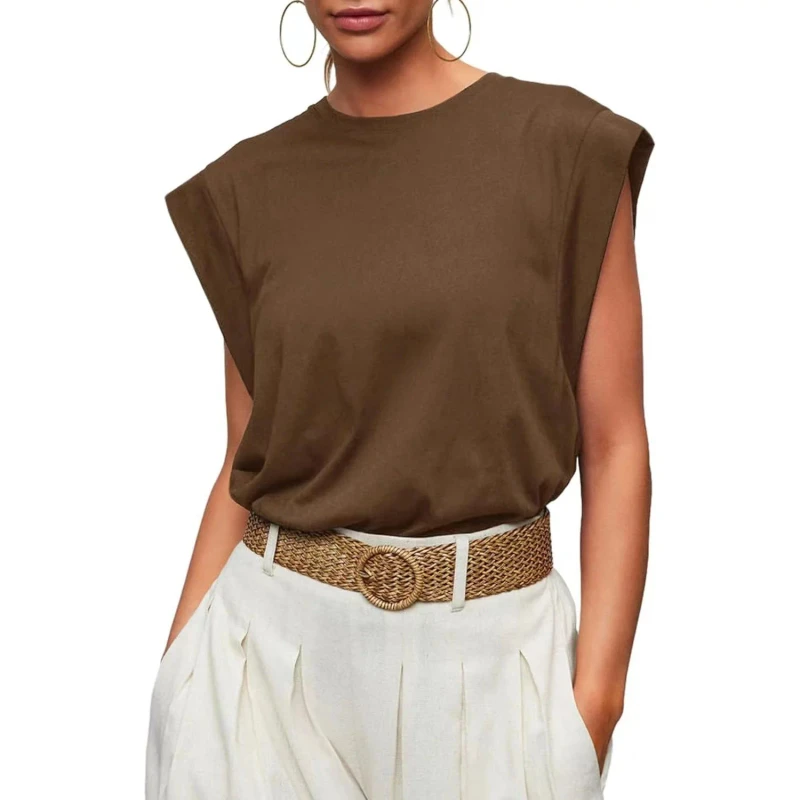 Manufactory-Custom-Style-or-Logo-ODM-Womens-Casual-Striped-Vest-Round-Neck-Loose-Short-Sleeve-T-Shirt-Digital-Printed-Blouses