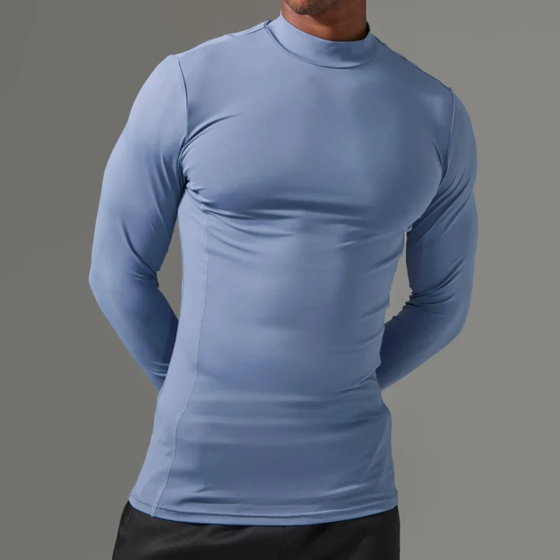 Manufacture-Price-Active-Polyamide-Compression-Tee-Shirt-Long-Sleeve-Gym-Trainer-T-Shirt-Men