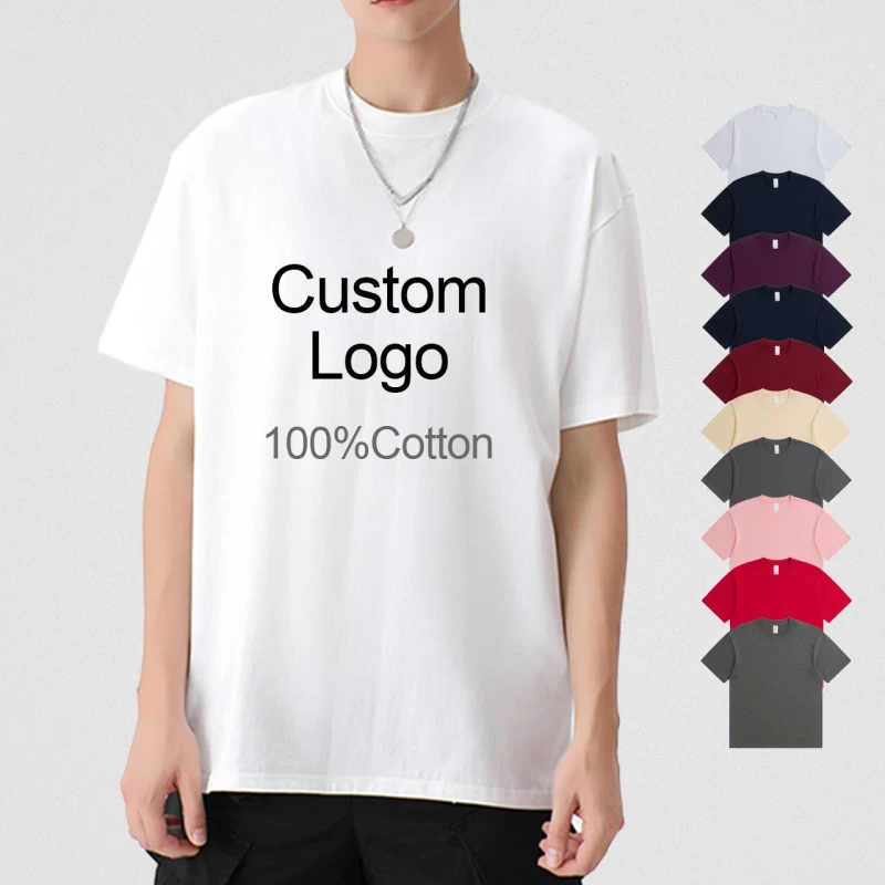 Manufacturer-High-Quality-100-Cotton-O-neck-Tee-Shirt-Custom-Screen-Printing-Digital-Printing-Oversized-Blank-Mens-T-shirts