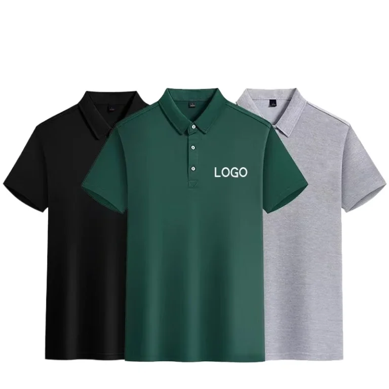 Manufacturer-High-Quality-Cotton-Polyester-Embroidery-Uniform-Workwear-T-shirt-Custom-Logo-Golf-Polo-Shirts