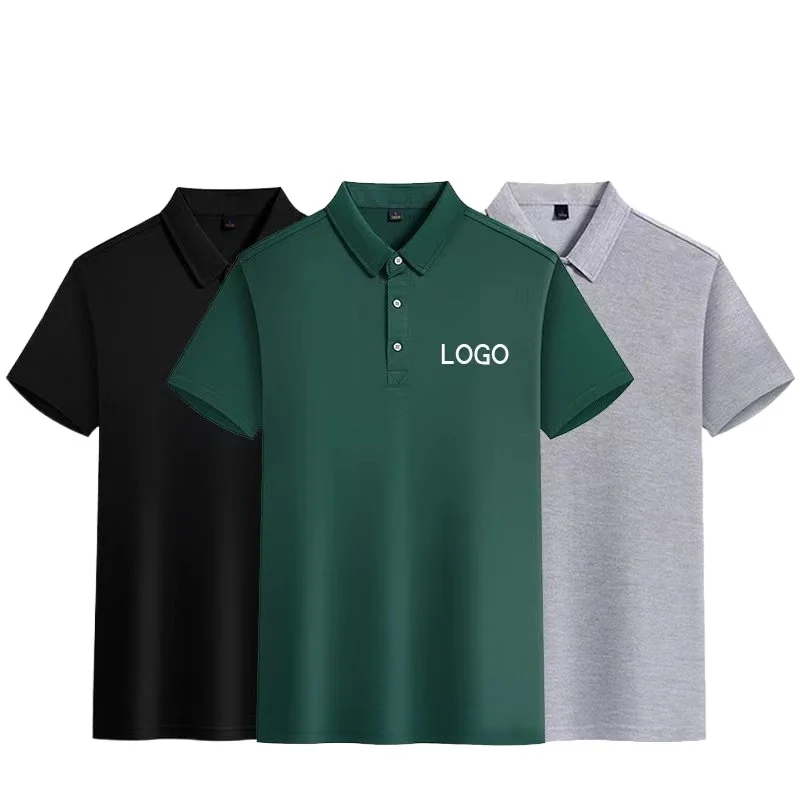 Manufacturer-High-Quality-Cotton-Polyester-Embroidery-Uniform-Workwear-T-shirt-Custom-Logo-Golf-Polo-Shirts