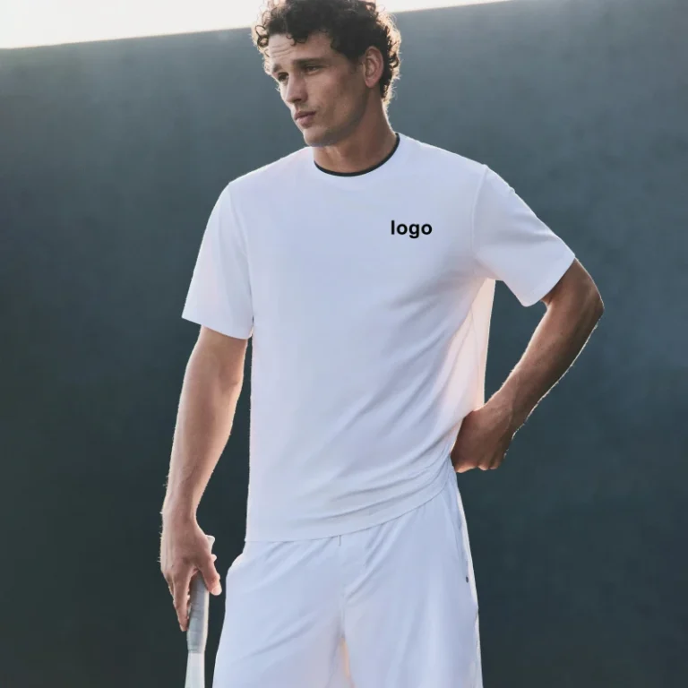 Manufacturer-Moisture-Wicking-Stretch-Knit-Breathable-Quick-Dry-Blank-Comfort-Fitness-Training-Gym-T-Shirts-Tops-Custom-Logo