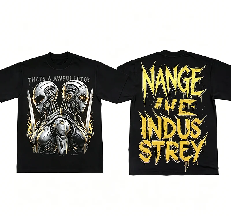 Manufacturer-OEM-Streetwear-DTG-Print-Graphic-T-Shirt-Vintage-Heavyweight-Short-Sleeve-Plain-Black-Mens-T-Shirts