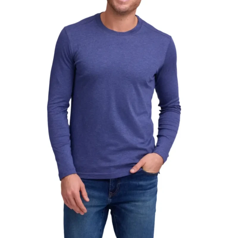 Manufacturers-Blank-Custom-Logo-T-Shirt-Breathable-Plus-Size-Solid-Color-Crew-Neck-Cotton-Long-Sleeve-T-Shirt-for-Men