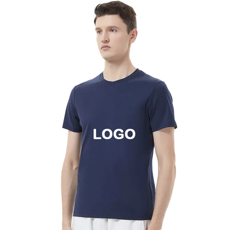 Manufacturers-Crew-Neck-Custom-Logo-Printed-Blank-Sporty-Knitted-Fabric-Mens-T-Shirt