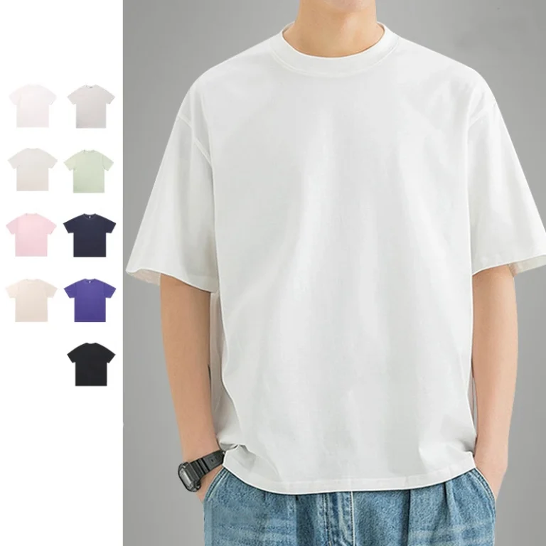 Men-Camiseta-Heavyweight-Tshirt-Cotton-T-Shirt-Custom-Digital-Transfer-Print-Logo-Graphic-Brand-White-Oversized-T-Shirt-For-Men
