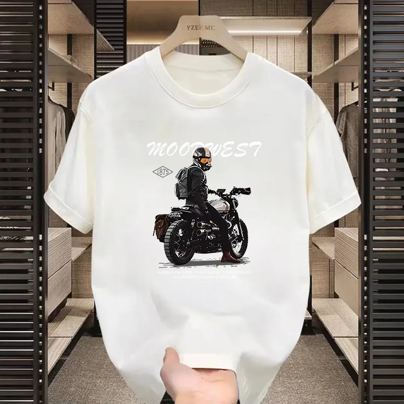 Men-High-Street-100-Organic-Cotton-Printed-T-Shirt-Custom-Graphic-Logo-Casual-Short-Sleeve-Breathable-Quick-Dry