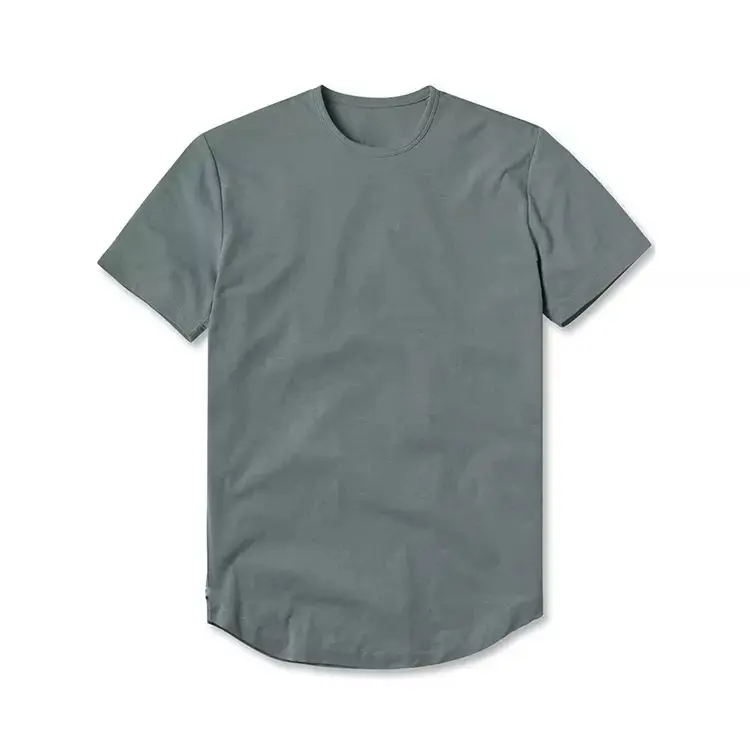 Men-Workout-Clothing-Cotton-Spandex-Muscle-Gym-Fit-T-Shirt-Men-Fitness-Curve-Hem-T-Shirt-Plain-With-Pocket-T-Shirt
