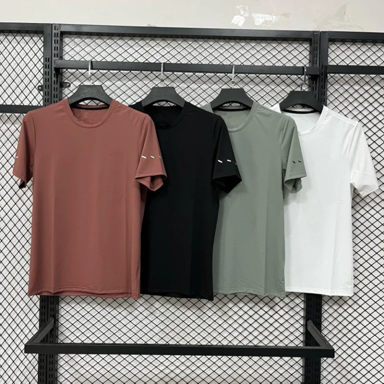 Men-s-Athletic-Performance-T-Shirt-Ice-Silk-Quick-Dry-Seamless-Gym-Fitness-Top-Running-Outdoor-Sports-Short-Sleeve-Tee