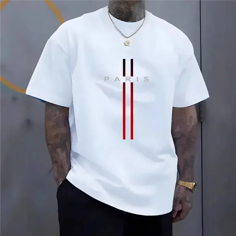 Mens-100-Cotton-Crew-Neck-T-Shirts-Solid-Pattern-220-Grams-Fabric-Weight-Casual-Sports-Party-Design-1