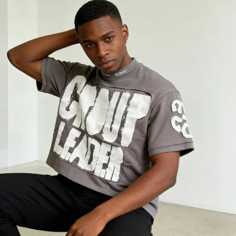 Mens-100-Cotton-Custom-T-Shirt-Embroidery-Patch-Boxy-Fit-Tee-Distressed-Tshirt-Double-Layered-Distressed-Tee-Boxy-T-Shirt