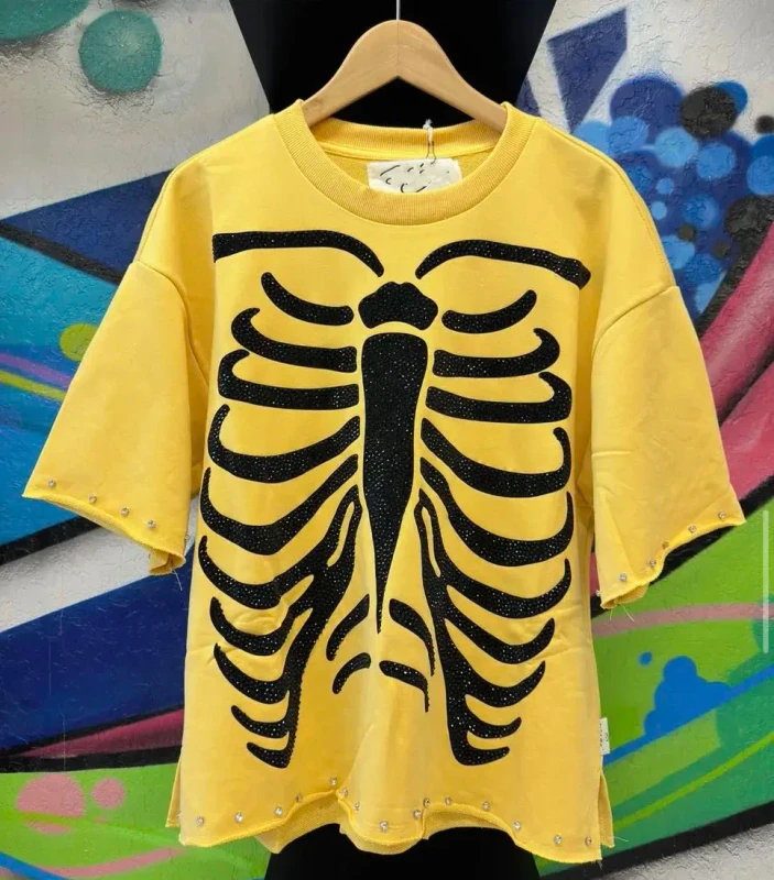 Mens-100-Cotton-T-Shirt-Custom-Hip-Hop-Diamond-Print-Cut-Heavyweight-Boxy-Oversized-Street-Wear