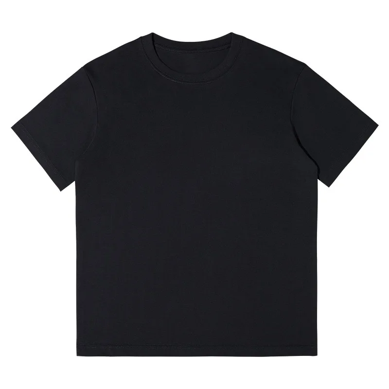 Mens-100-Cotton-Tshirt-Custom-T-Shirt-Puff-Printing-Logo-Unisex-Graphic-Short-Sleeve-Tees-Shirt-for-Men-Women