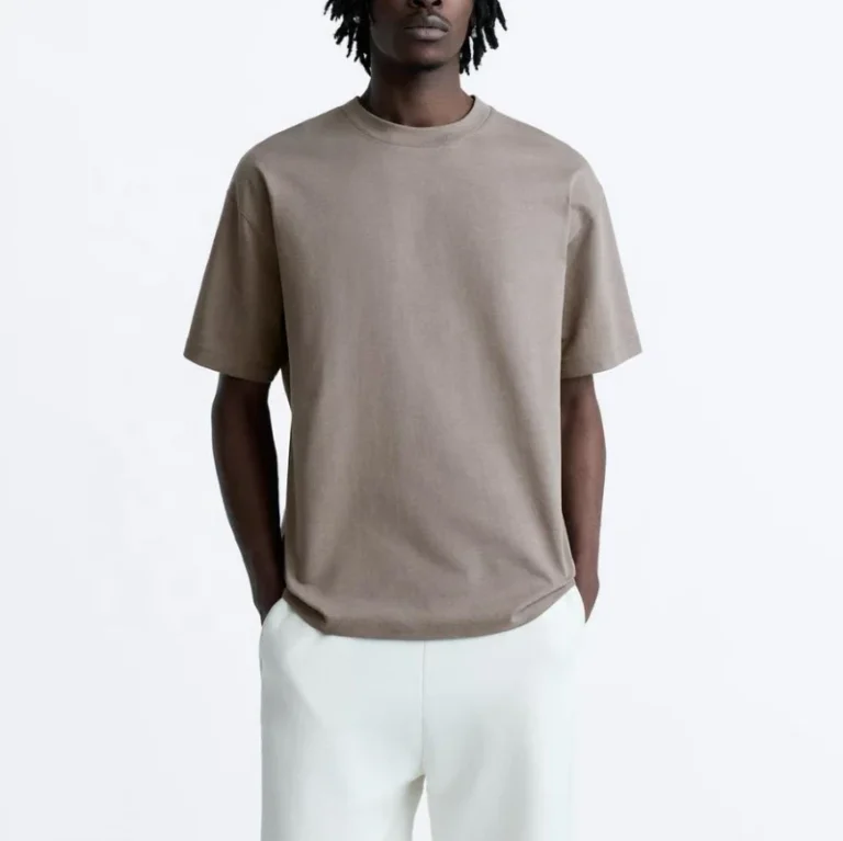 Mens-100-Organic-Cotton-Customized-Solid-Color-T-shirt