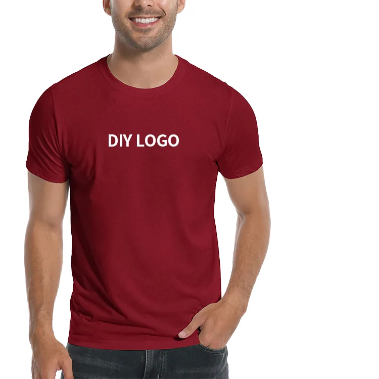 Mens-100-Organic-Cotton-Regular-Fit-T-shirt-Comfortable-Soft-Eco-Friendly-180g-Custom-Logo-Many-Colors