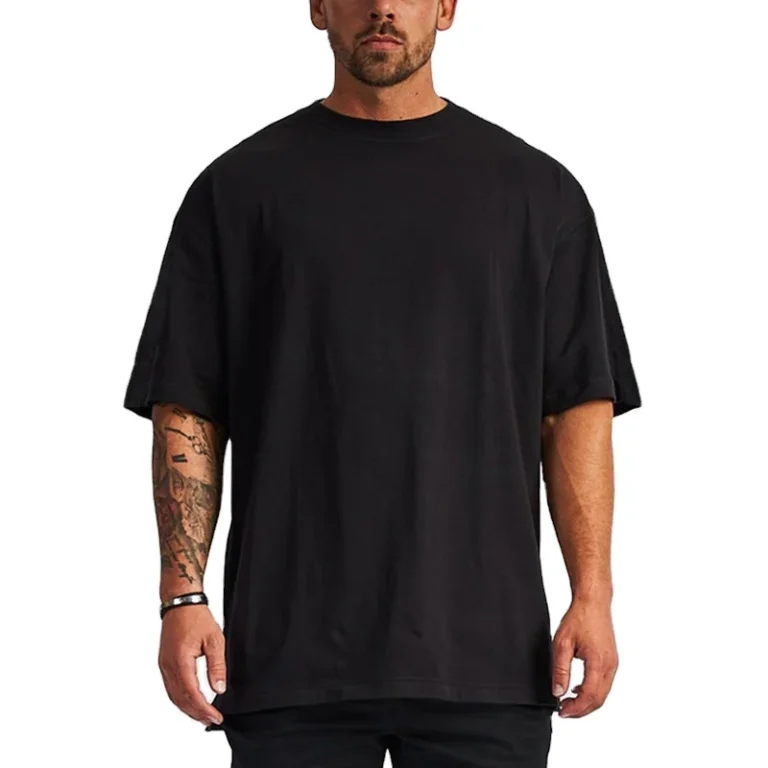 Mens-200gms-Cotton-Short-Sleeve-O-Neck-T-Shirt-Solid-Color-Simple-Loose-Casual-Tops-Blank-Design