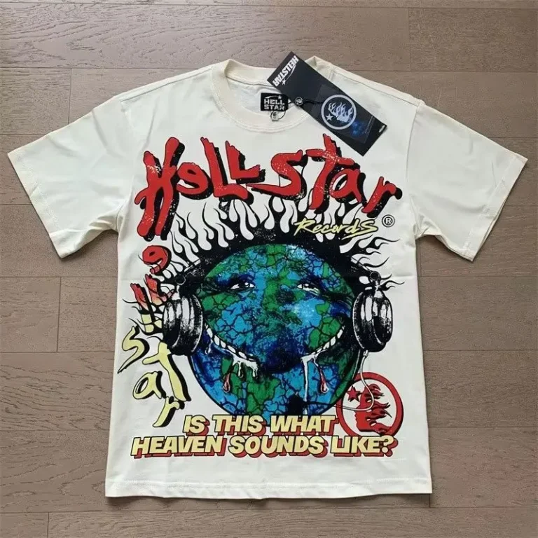 Mens-Casual-100-Cotton-Knitted-Short-Sleeved-T-Shirt-Vintage-Hell-Star-1