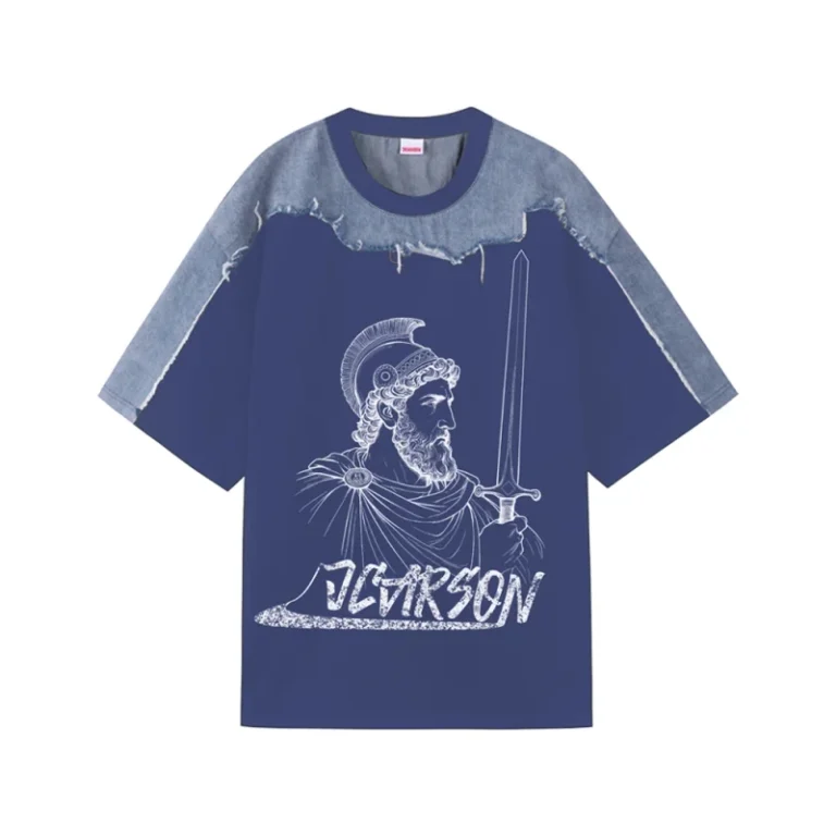 Mens-Casual-Streetwear-Graphic-T-Shirt-240-Grams-Heavyweight-Cotton-Regular-Fit-Silk-Screen-Printing-Available