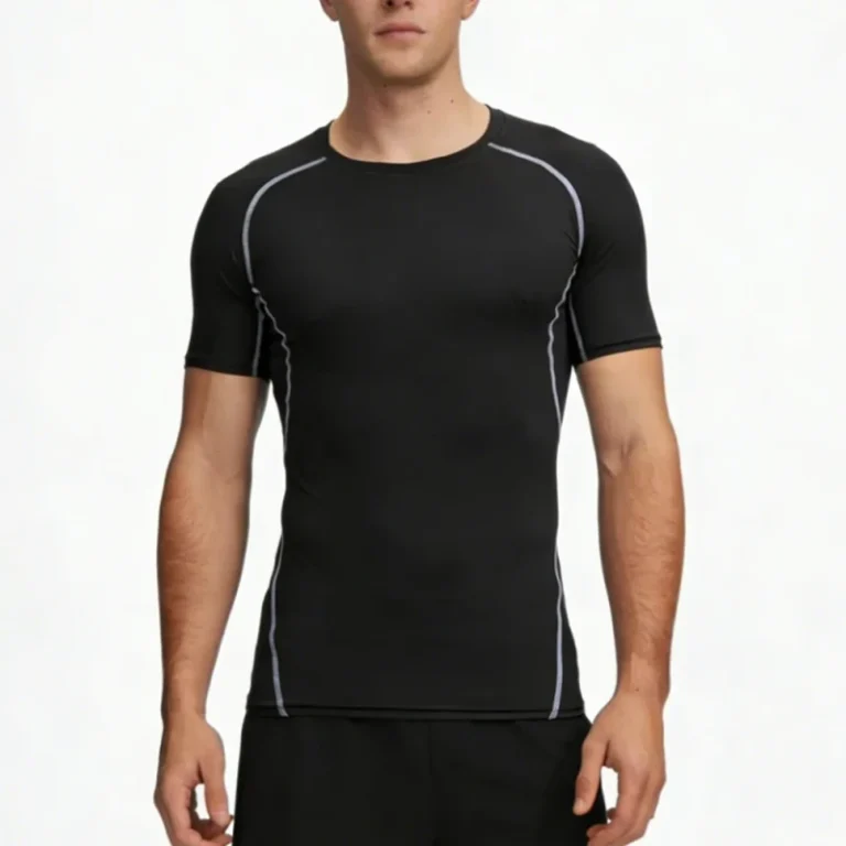 Mens-Compression-Short-Sleeve-Quick-Dry-Moisture-Wicking-Shirt-for-Gym-Running-Basketball-Custom-Logo