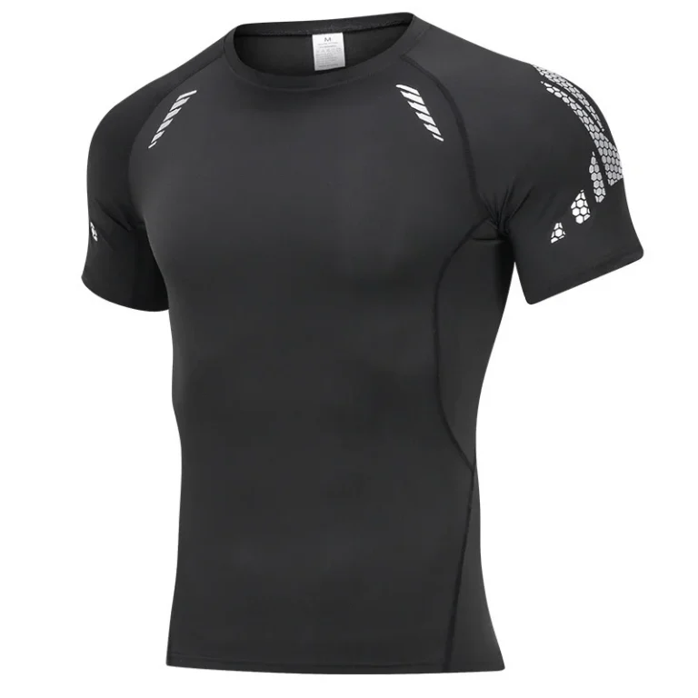 Mens-Compression-Short-Sleeve-T-Shirt-Quick-Dry-Breathable-Athletic-Workout-Gym-Fitness-Running-Sports-Top