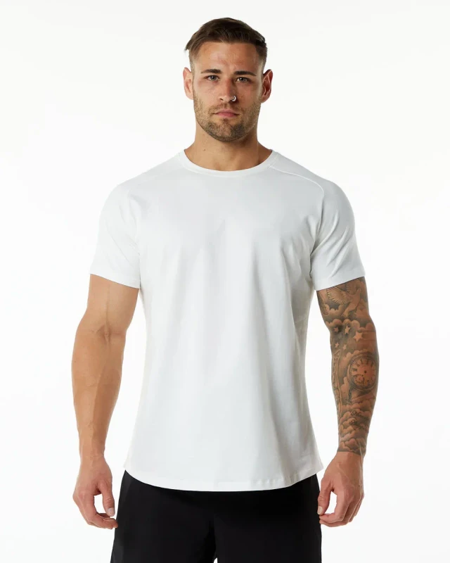 Mens-Cotton-Spandex-Gym-Active-T-shirt-Muscle-Fit-Quick-Dry-Workut-Shirts-Sports-Athletic-Custom-T-Shirts