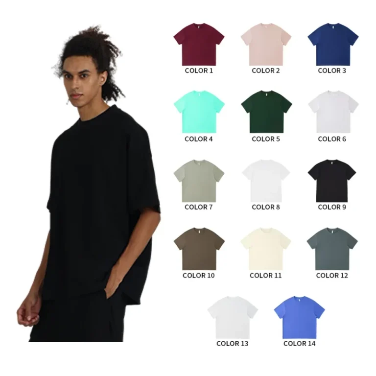 Mens-Cotton-T-shirts-Comfortable-Soft-Fashion-Heavy-Trend-T-shirts-Can-Be-Customized-logo