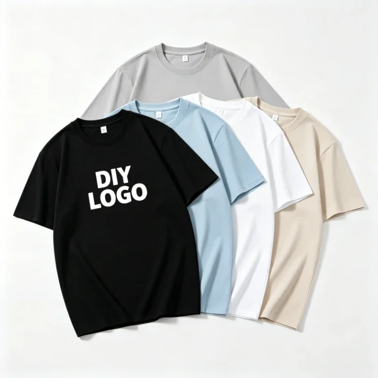 Mens-Crew-Neck-Combed-Cotton-Solid-Color-T-Shirt-Oversized-Fit-Ready-to-Ship-Vintage-Style-Heat-Transfer-Logo-Custom-Pre-Shrunk-1