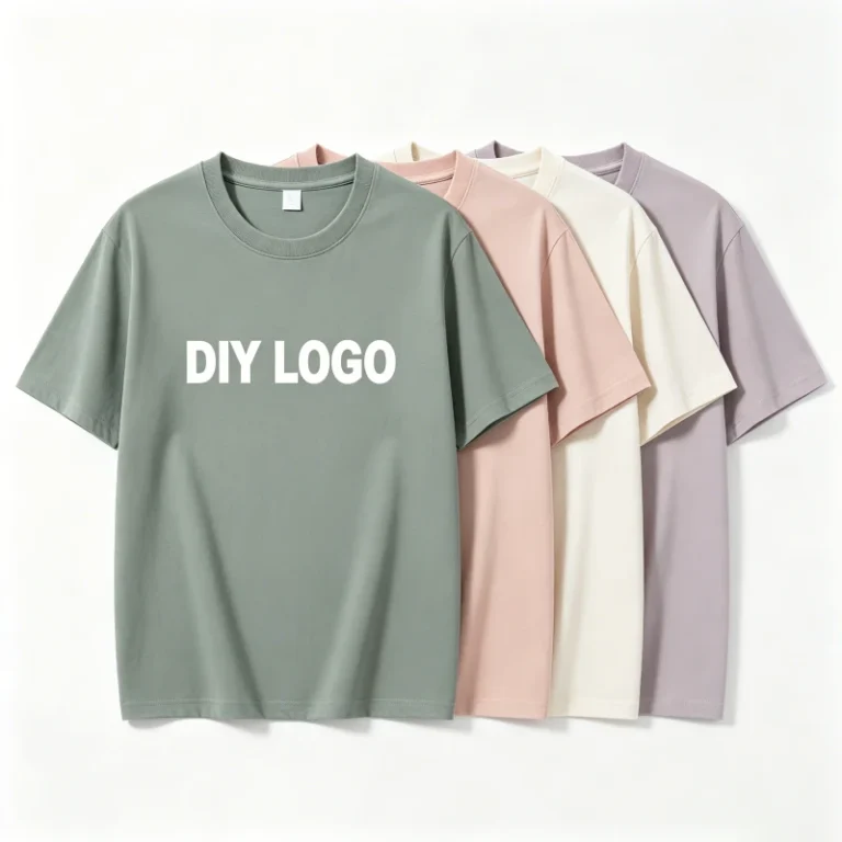 Mens-Crew-Neck-Combed-Cotton-Solid-Color-T-Shirt-Oversized-Fit-Sustainable-Classic-Style-Screen-Printing-Lightweight