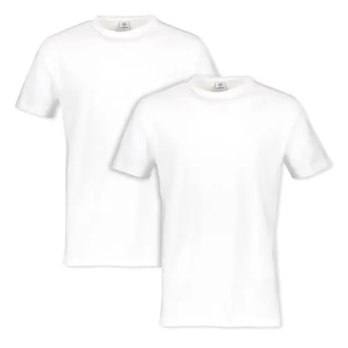 Mens-Crew-Neck-Double-Pack-T-Shirt-Regular-Fit-Size-XXL-Color-White-100-Cotton-Eco-Friendly-Streetwear-1