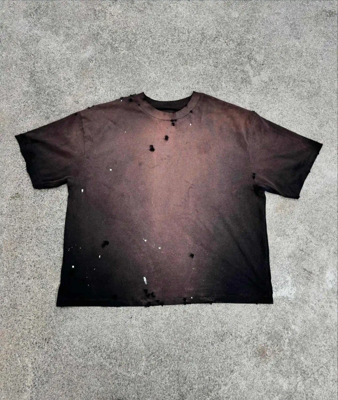 Mens-Crew-Neck-T-Shirt-Oversized-Loose-Short-Sleeve-100-Cotton-Vintage-Style-Printed-Sun-Faded-Quick-Drying-1