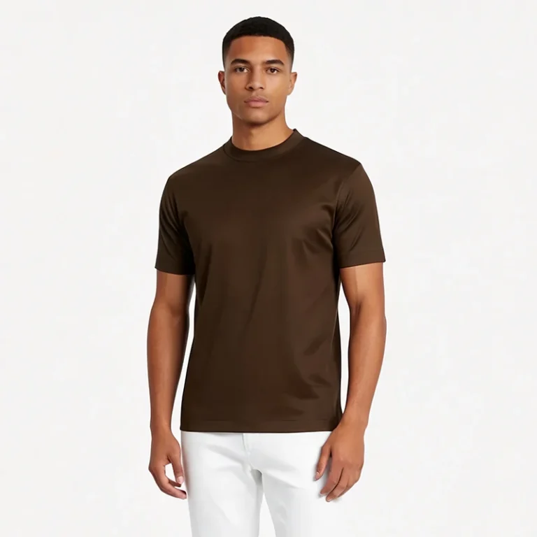 Mens-Crew-Neck-T-Shirt-Regular-Fit-Premium-Mercerized-Cotton-Solid-Color-Custom-Logo-Casual-Tee-Supplier