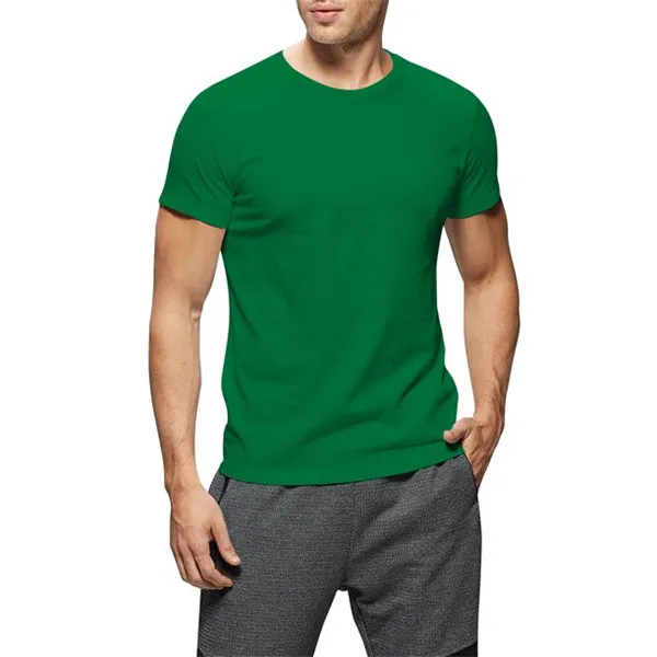 Mens-Crew-Neck-T-Shirts-Solid-Short-Sleeve-Tee