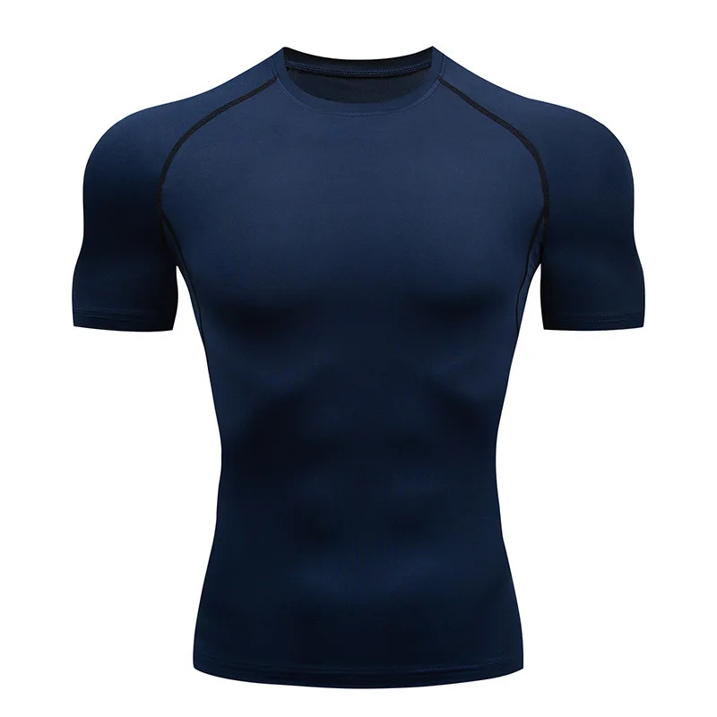Mens-Elastic-Gym-TShirt-Quick-Dry-Sport-Shirts-90-Polyester-10-Spandex-Short-Sleeve-Compression-Tee-Custom-Logo-Workout-T-Shirt