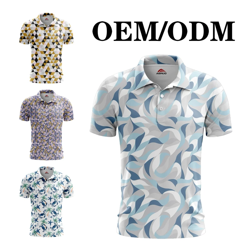 Mens-Golf-Polo-Spf-50-Full-Print-Sublimation-PolyPerformance-Golf-Shirts-4-Way-Stretch-Breathable-Custom-Golf-Polo-T-Shirts
