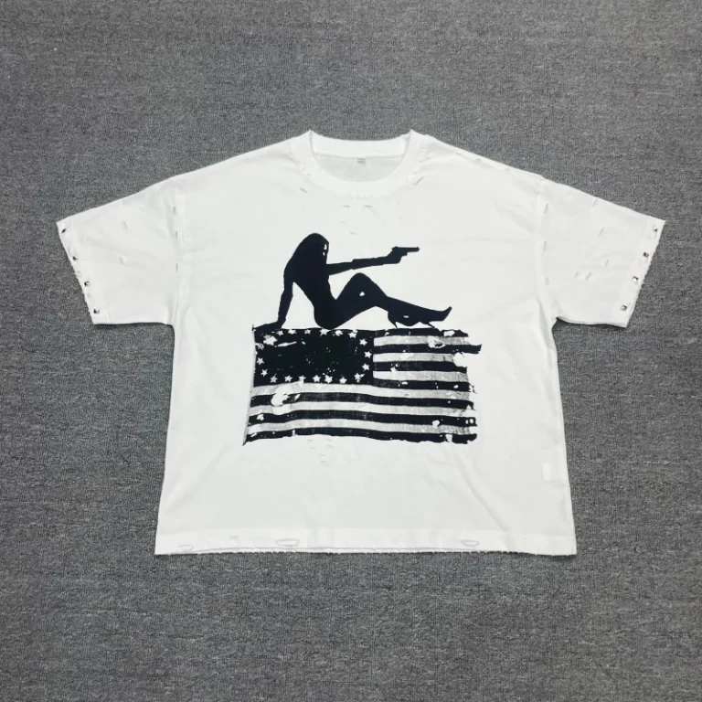 Mens-Heavy-Cotton-High-Quality-Cropped-Tee-Vintage-Distress-DTG-Printed-Logo-Boxy-Fit-Eco-Friendly-Shirts-Studs-Cuff-T-Shirts