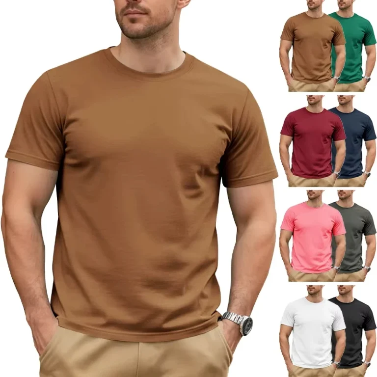 Mens-Heavyweight-Cotton-Crew-Neck-T-Shirts-Custom-Logo-Solid-Color-Short-Sleeve-Tees-Factory-Direct-OEM-Bulk