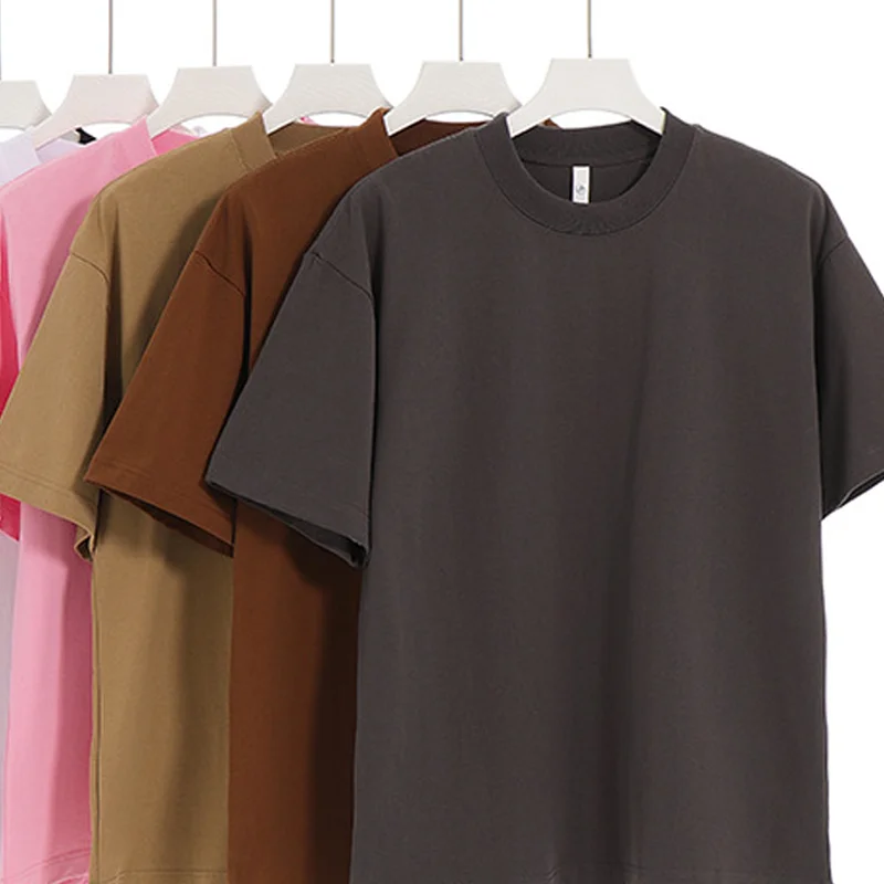 Mens-High-Quality-Organic-Cotton-T-Shirt-Custom-Logo-Print-Short-Length-Casual-and-Oversized-Tshirt-for-Men