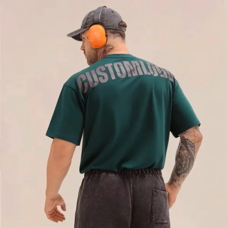 Mens-High-Quality-Plus-Size-Puff-Printing-Logo-Gym-Shirts-Heavyweight-Cotton-Oversized-Casual-Sports-Breathable-Blank-Tee-Shirt