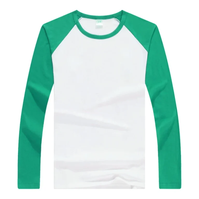 Mens-Long-Sleeved-Gym-T-Shirt-Solid-Color-Plain-Blank-T-Shirt