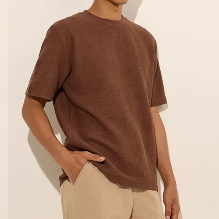 Mens-Organic-Cotton-Hemp-T-Shirt-Summer-Casual-Short-Sleeve-T-Shirt-Printed-Solid-Tee