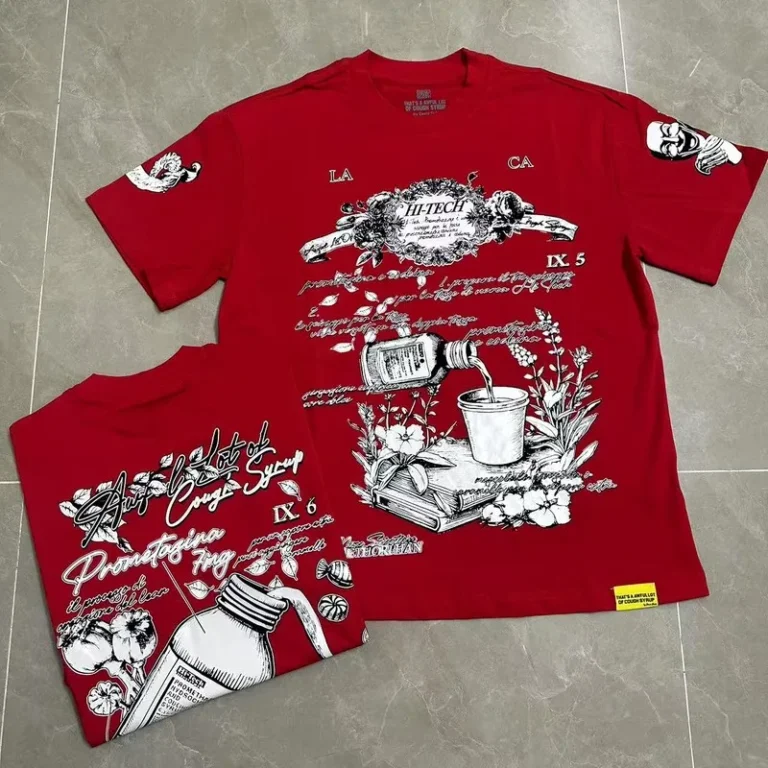 Mens-Oversized-Breathable-Character-Graphic-T-Shirt-Red-Streetwear-All-Over-Screen-Print-Short-Sleeve-100-Cotton-Hip-Hop-Tee