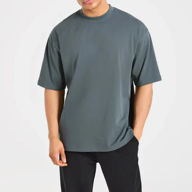 Mens-Oversized-Crew-Neck-Short-Sleeve-T-Shirt-Premium-Soft-Quick-Dry-Moisture-Wicking-Loose-Fit-Casual-Tee-for-Gym-Custom-Logo
