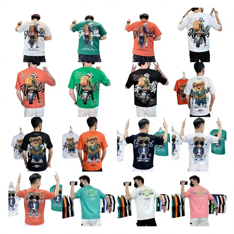 Mens-Oversized-Printed-T-Shirt-Summer-Breathable-Short-Sleeve