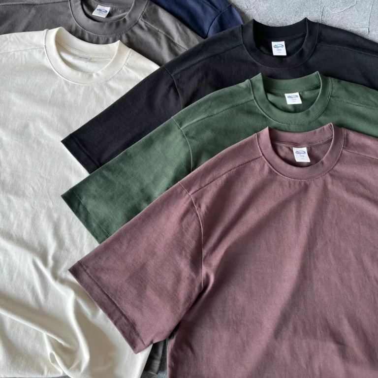 Mens-Oversized-Short-Sleeve-Printed-100-Cotton-280g-Breathable-Casual-T-Shirt-with-Knitted-Fabric-for-Spring-Summer