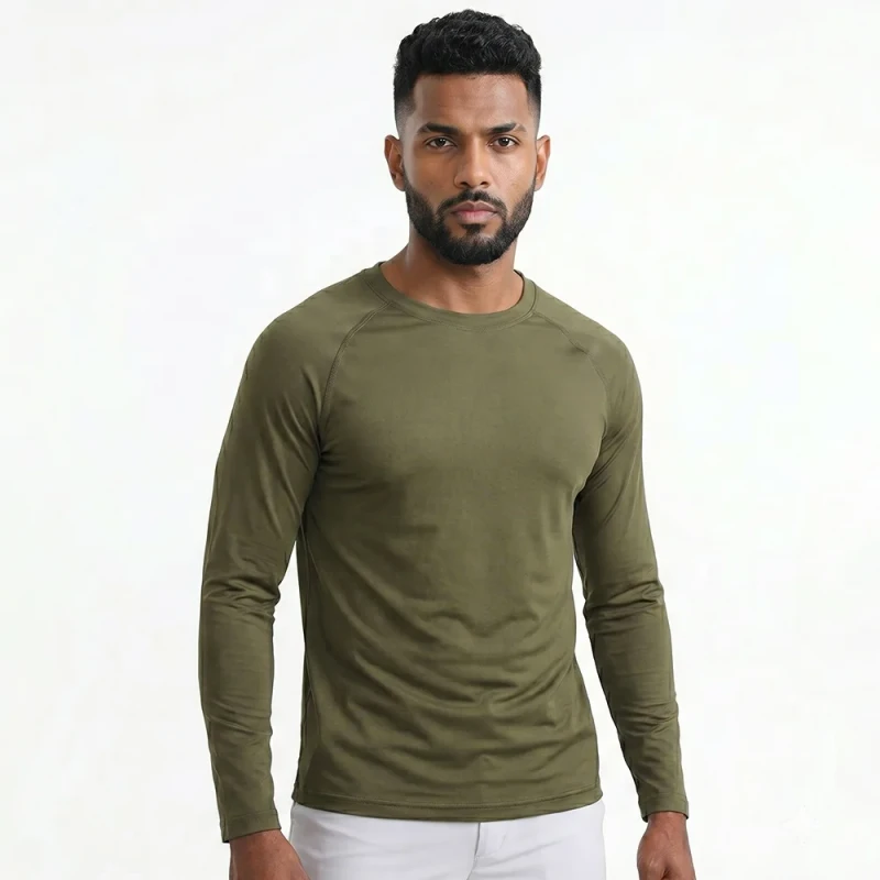 Mens-Performance-Long-Sleeve-T-Shirt-4-Way-Stretch-Quick-Dry-Gym-Training-Top-Athletic-Muscle-Fit-Sports-Tee-for-Men