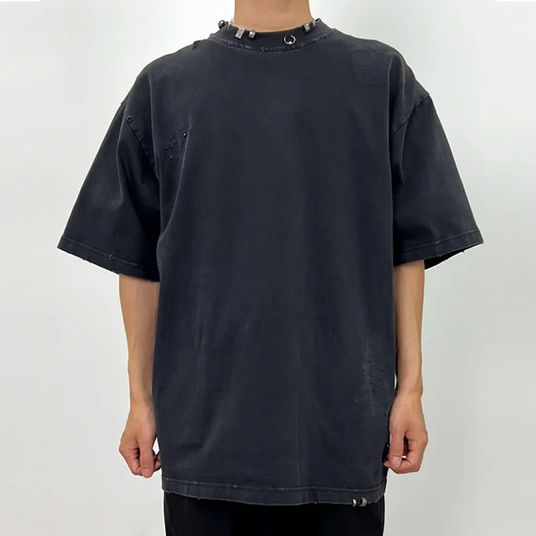 Mens-Polyester-Cotton-T-Shirts-Custom-Logo-Manufacturer-Embroidery-Washed-Vintage-Wash-T-Shirts