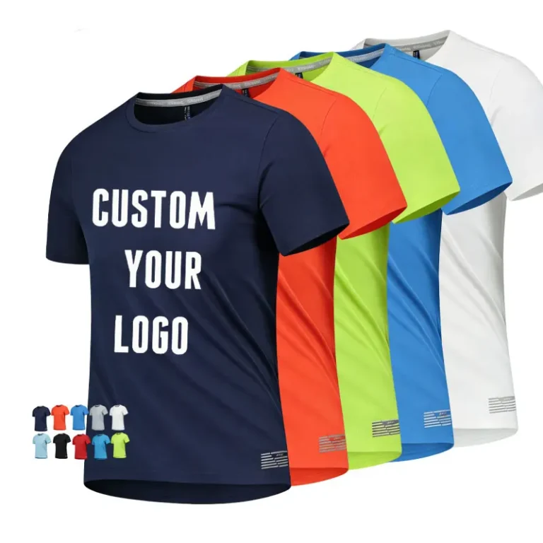 Mens-Polyester-T-shirt-Quick-Dry-Performance-Top-for-Fitness-Training