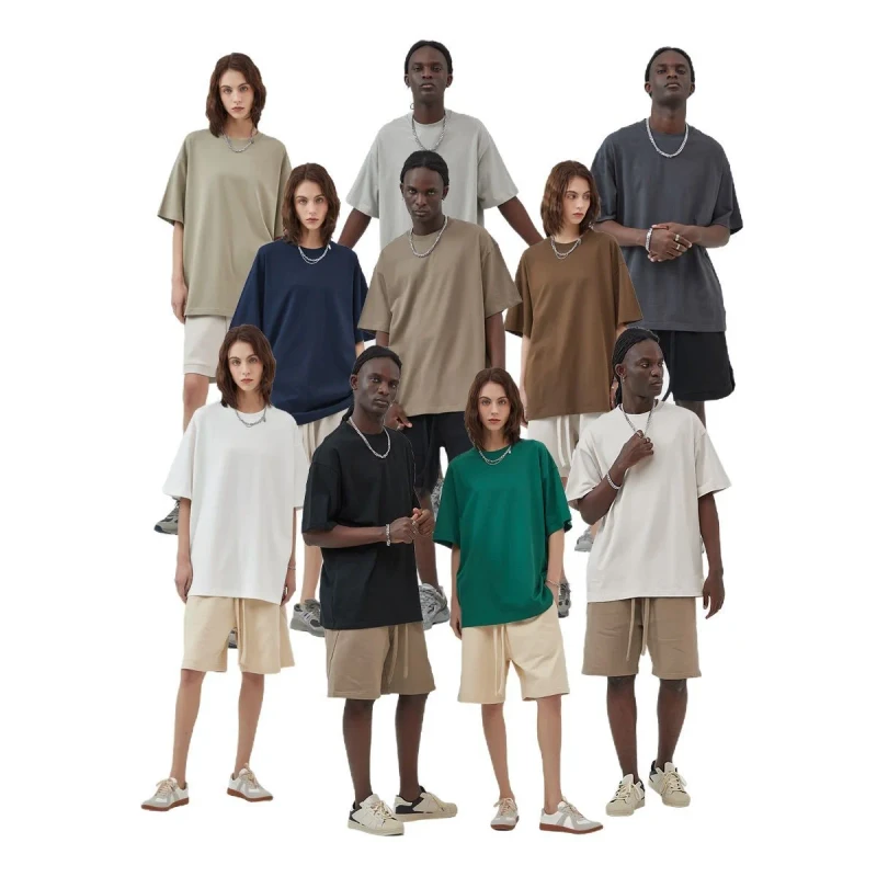 Mens-Premium-Cotton-Oversized-Crew-Neck-Short-Sleeve-Casual-Tee-Supports-Customization