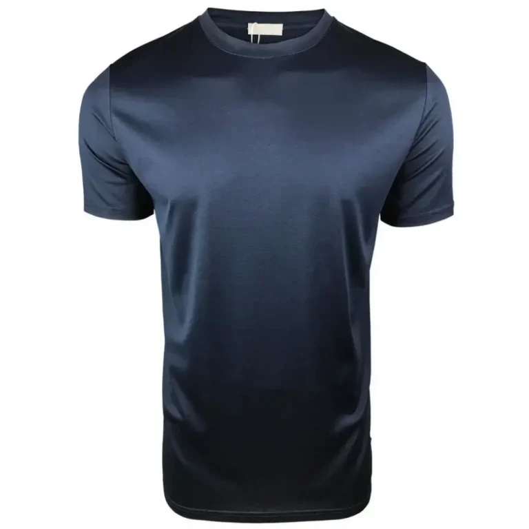 Mens-Premium-Mercerized-Cotton-T-Shirt-Shiny-Solid-Color-Round-Neck-Custom-Logo-Blank-Gym-Casual-Tee